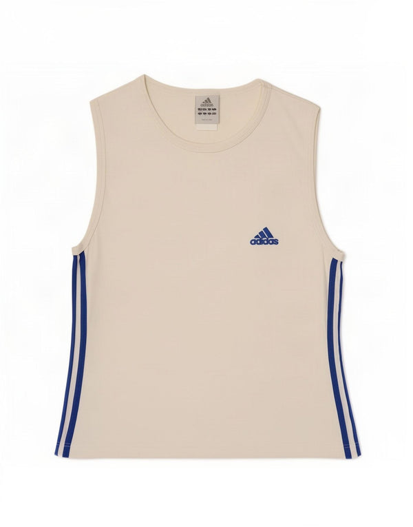 Adidas Mens Vest Top UK 34/36 Pequeno Branco
