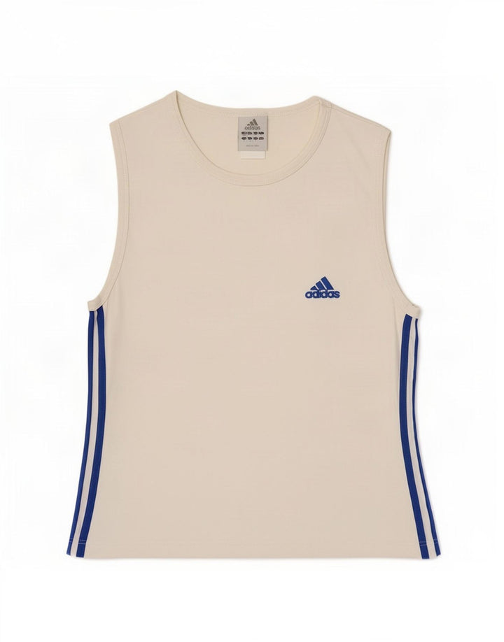 Adidas Mens Vest Top UK 34/36 Pequeno Branco