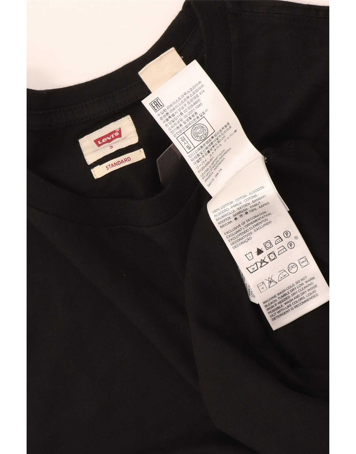 Camiseta masculina Levi's Standard Fit top pequeno algodão preto