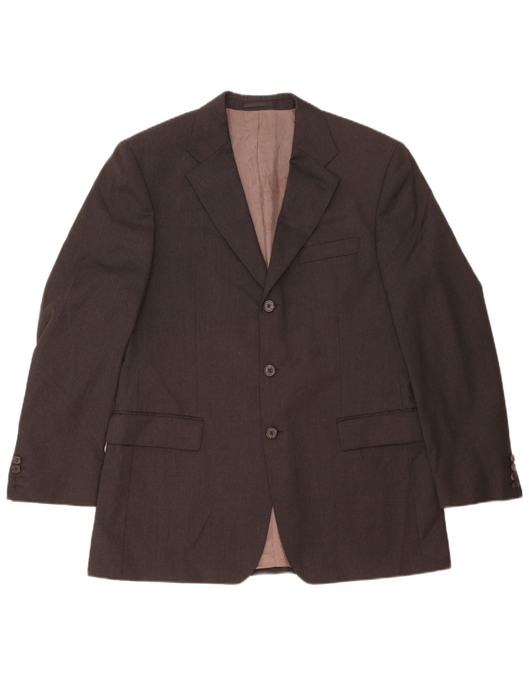 Jaqueta blazer masculina de 3 botões Hugo Boss IT 50 grande lã preta