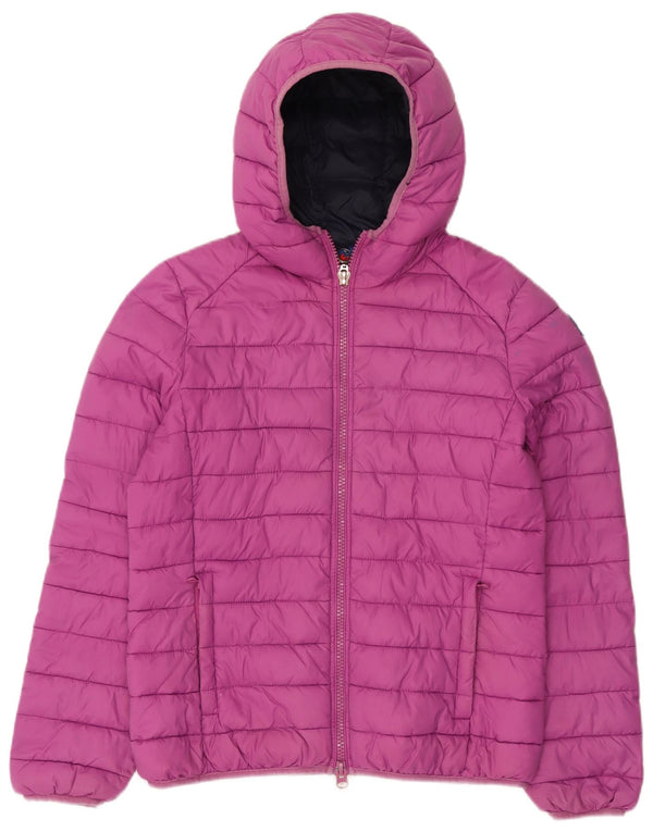 Jaqueta feminina acolchoada com capuz Invicta UK 18 XL roxo poliamida