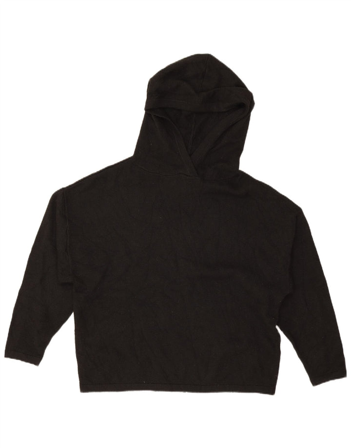 Suéter feminino com capuz JACK WILLS Reino Unido 8 pequeno poliéster preto