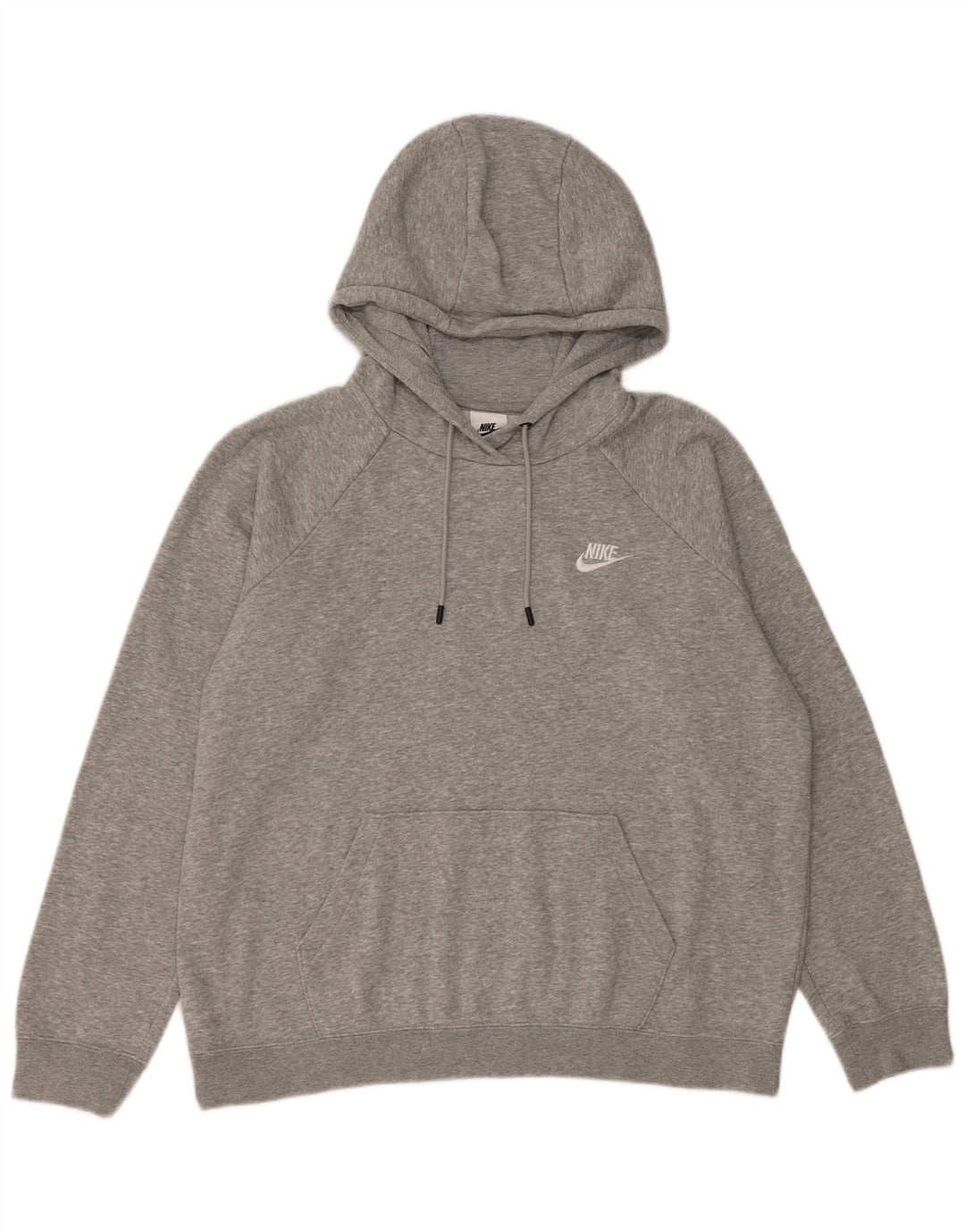 Jumper com capuz masculino Nike grande algodão manchado cinza