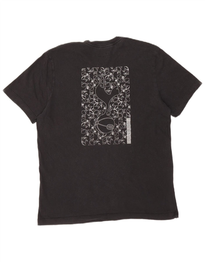 Camiseta masculina Nike Tottenham Hotspur com estampa gráfica de algodão preto médio
