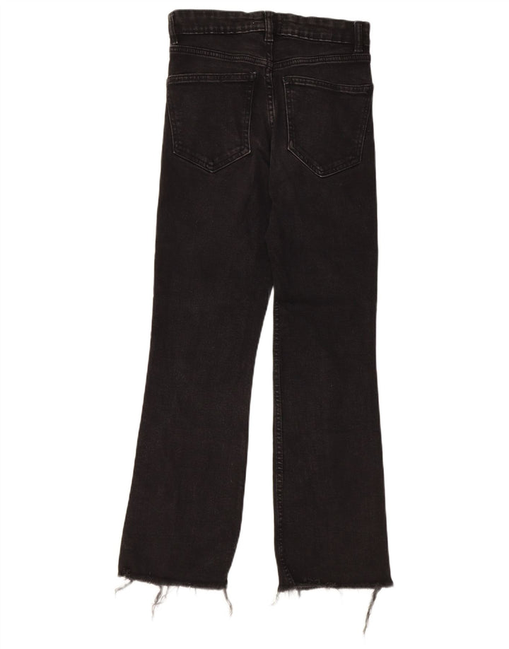 Calça jeans feminina Zara Bootcut EU 36 XS W26 L25 preta