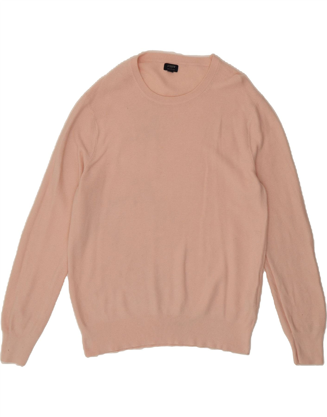 J. CREW Mens Crew Neck Jumper Sweater Large Pink Cotton Vintage J. Crew and Second-Hand J. Crew from Messina Hembry 
