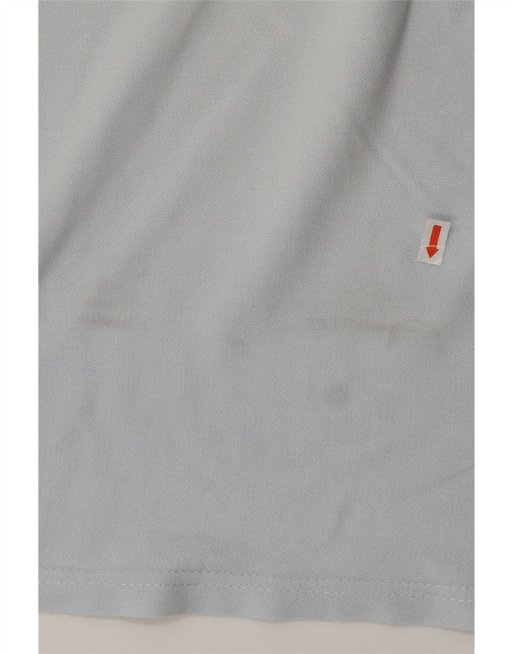Camisa polo masculina Diadora grande algodão azul