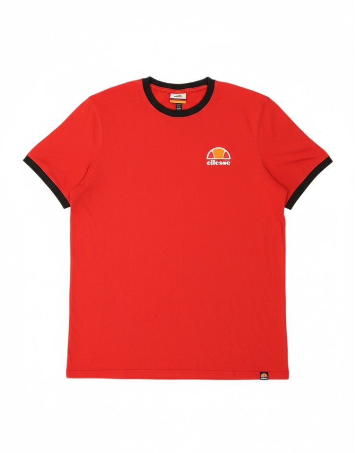 Camiseta masculina ELLESSE grande algodão vermelho