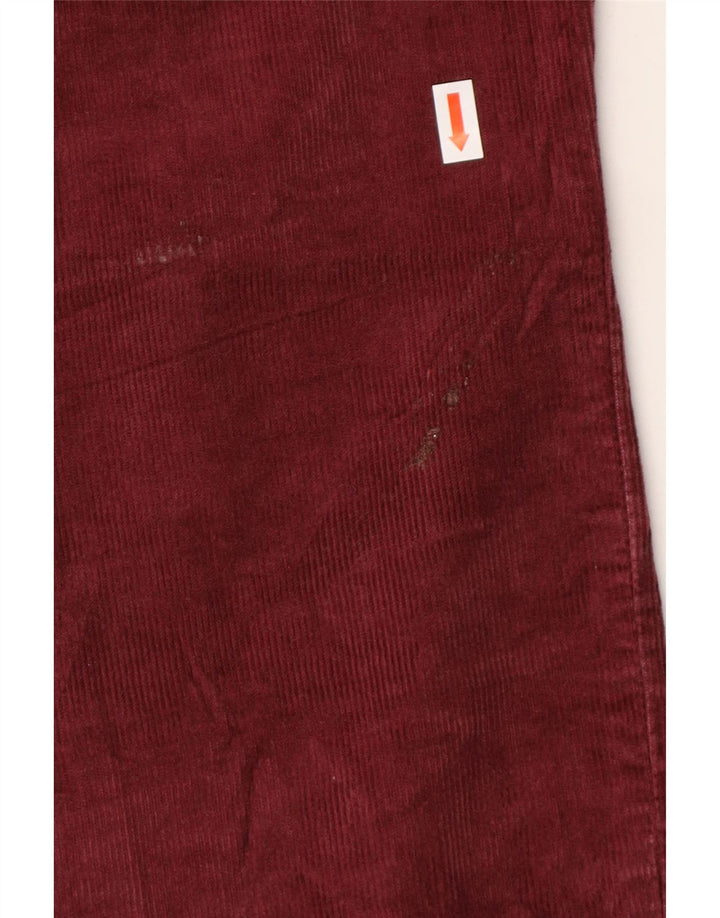 J. CREW Womens Slim Corduroy Trousers W28 L28 Burgundy Cotton Vintage J. Crew and Second-Hand J. Crew from Messina Hembry 