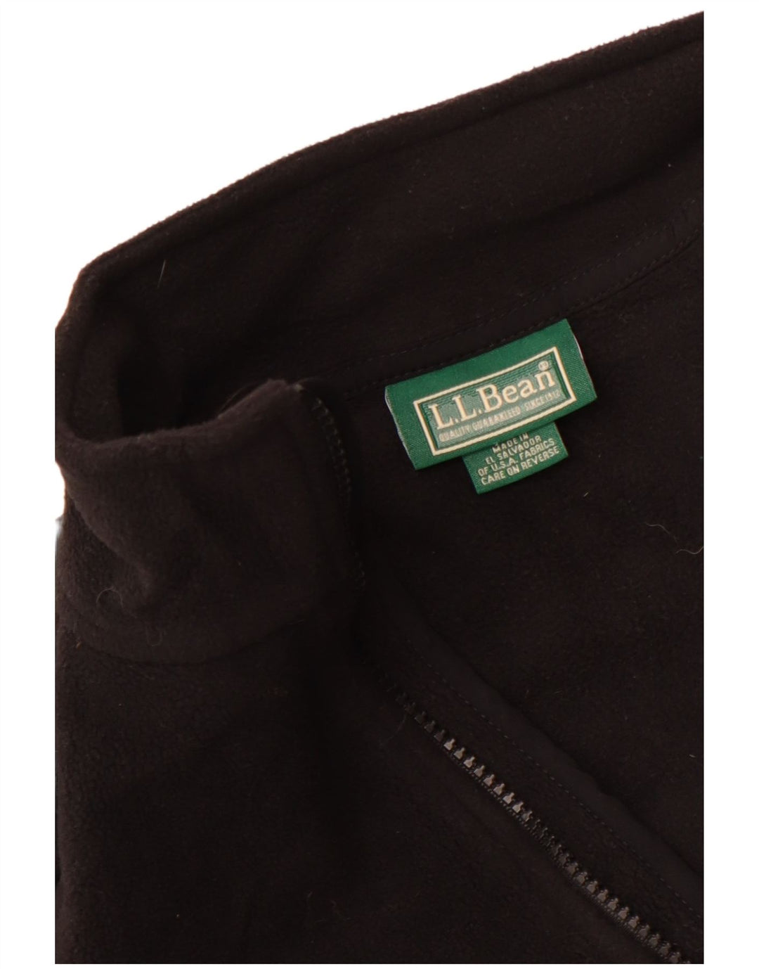 L.L.Bean Mens Fleece Gilet UK 36 Pequeno Poliéster Preto