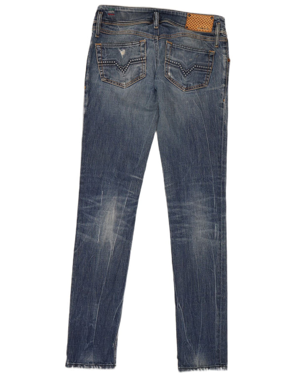 Diesel Feminino Matic Skinny Jeans W27 L34 Azul Algodão