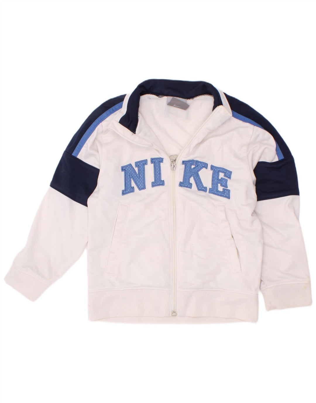 Jaqueta Nike Boys Graphic Tracksuit Top 4-5 anos pequeno bloco colorido branco
