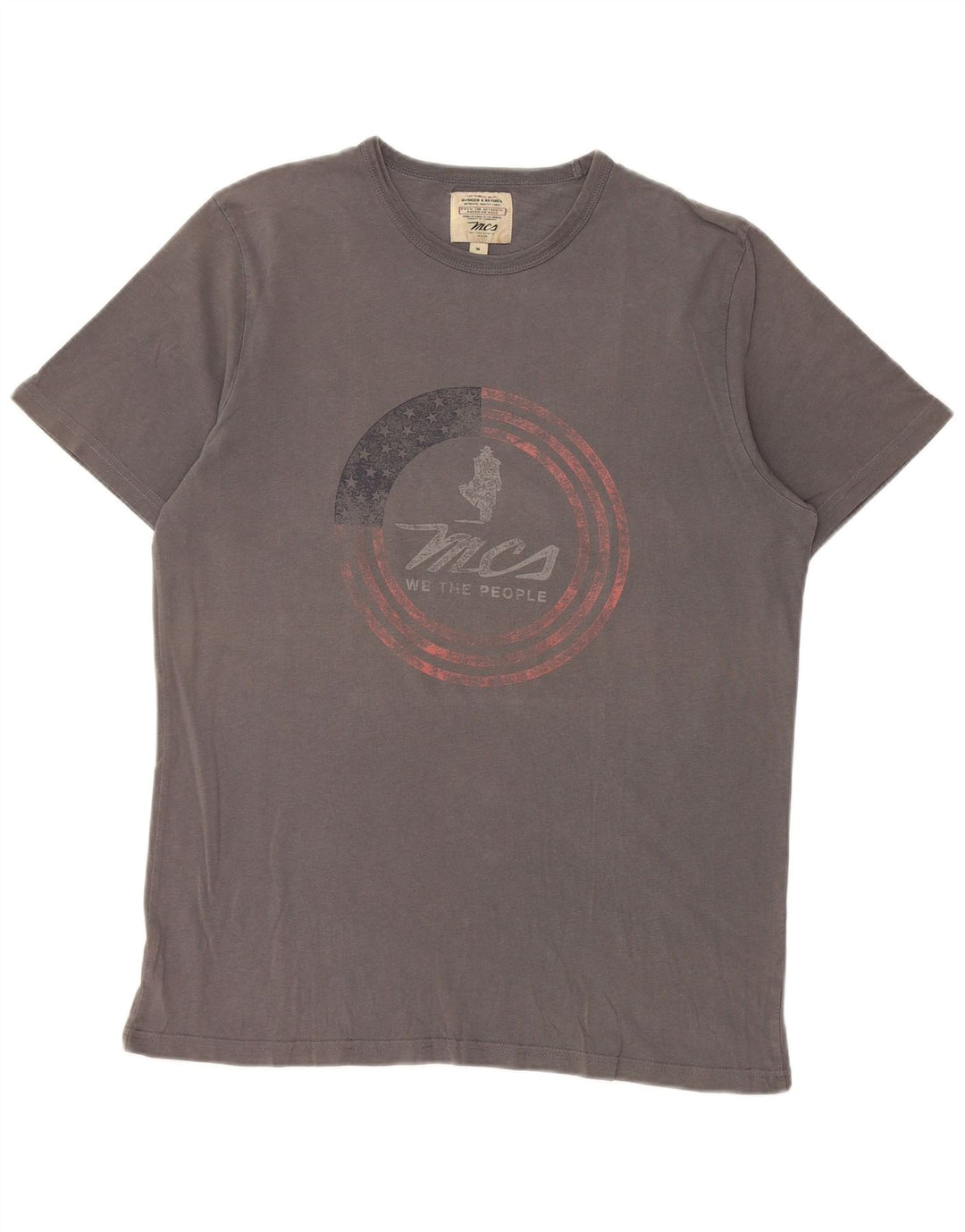 Camiseta gráfica masculina Marlboro Classics cinza médio