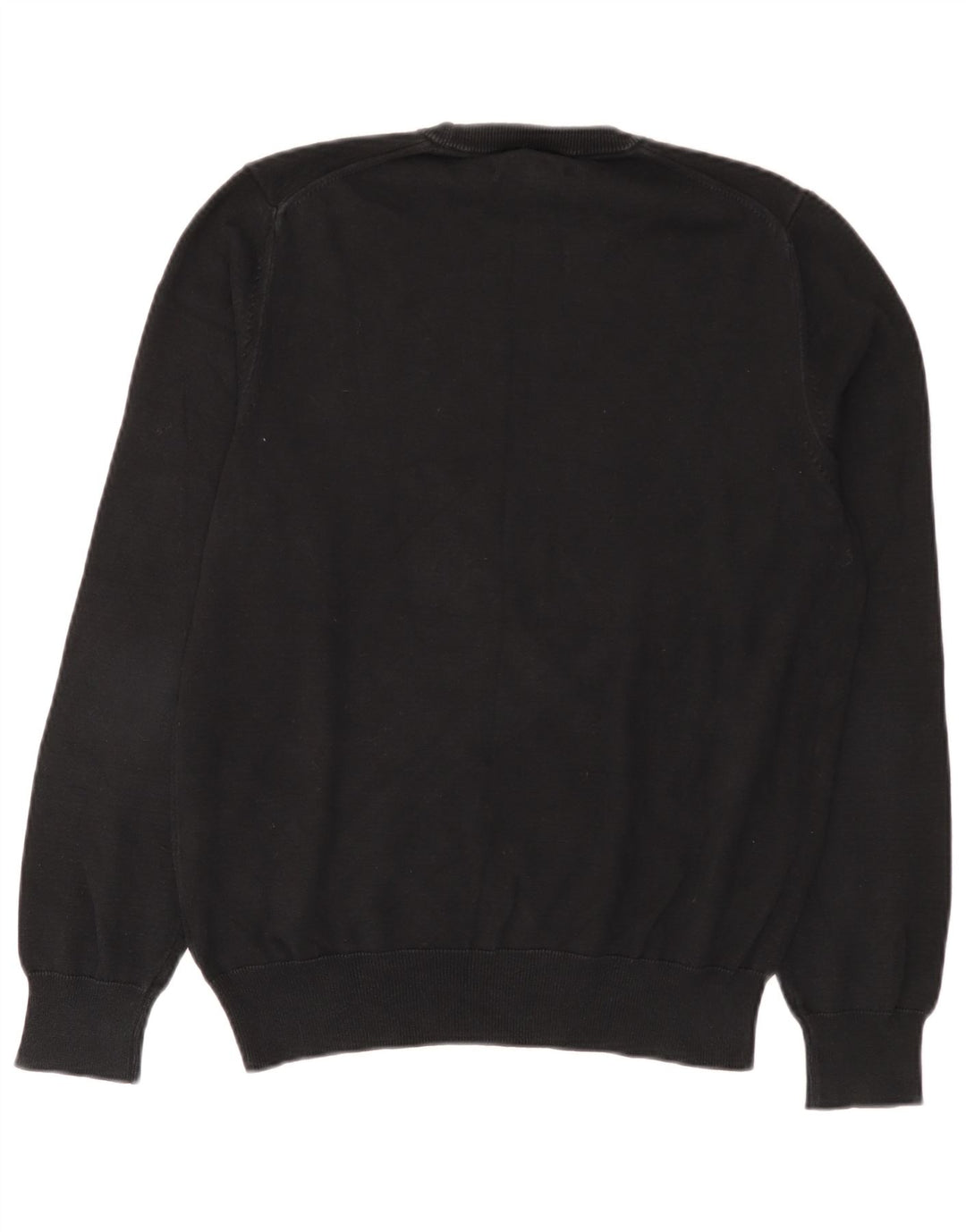 Suéter feminino Marks & Spencer com gola redonda, algodão preto médio