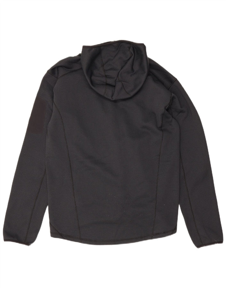 Suéter masculino Berghaus com capuz e zíper grande poliéster manchado azul marinho