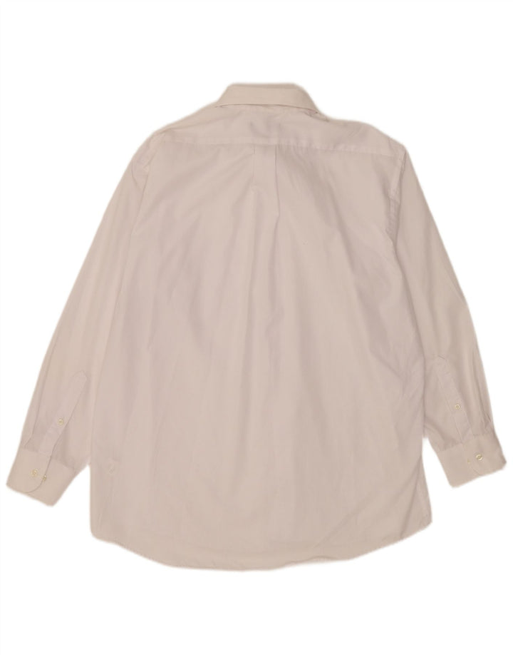 Camisa masculina Chaps tamanho 16 1/2 grande algodão branco