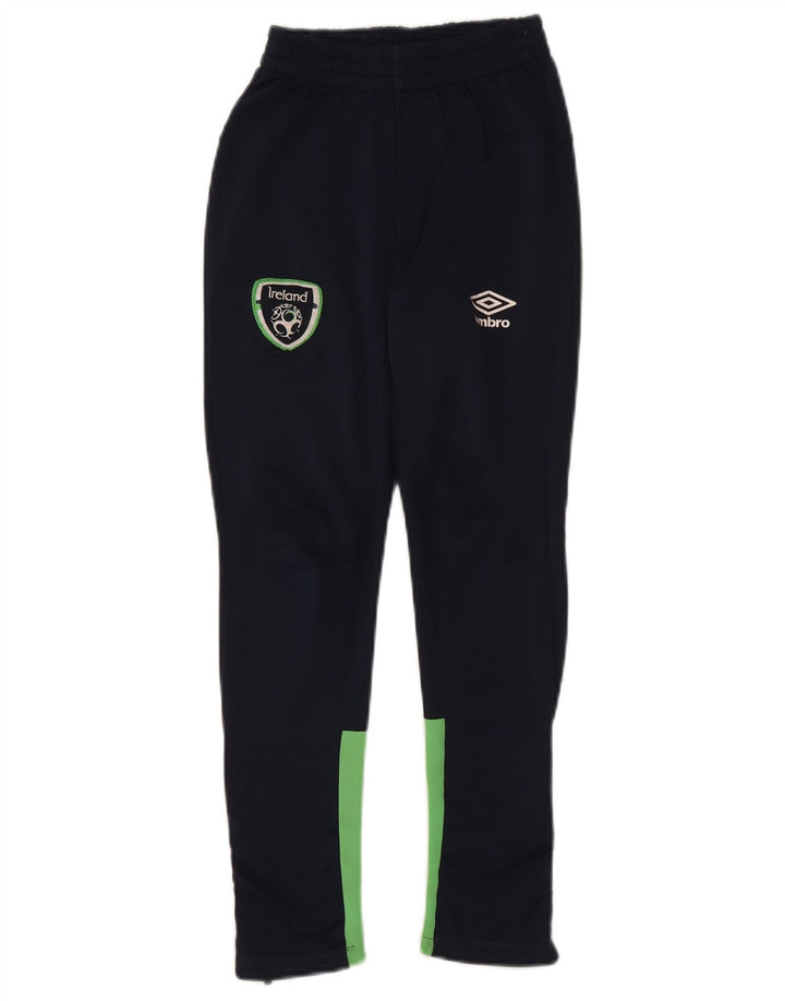 Calça de treino para meninos UMBRO 9-10 anos pequeno bloco colorido azul marinho
