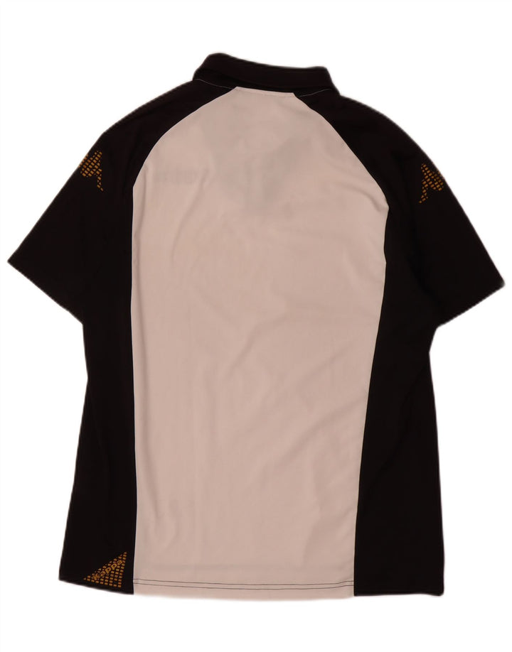 Camisa polo masculina Kappa grande poliéster colorblock branco
