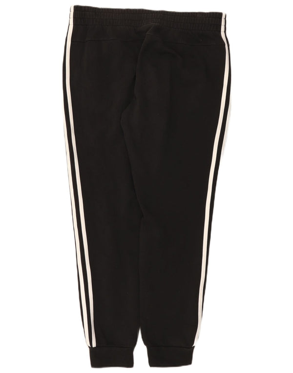 Adidas Womens Tracksuit Calças Joggers UK 16 Grande Algodão Preto