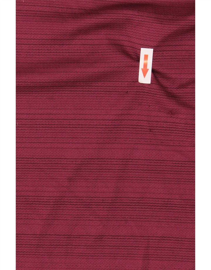 Camiseta Nike Masculina Dri Fit Top Grande Poliéster Listrado Borgonha