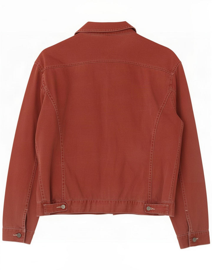 Jaqueta jeans feminina Cruiser UK 14 grande algodão vermelho