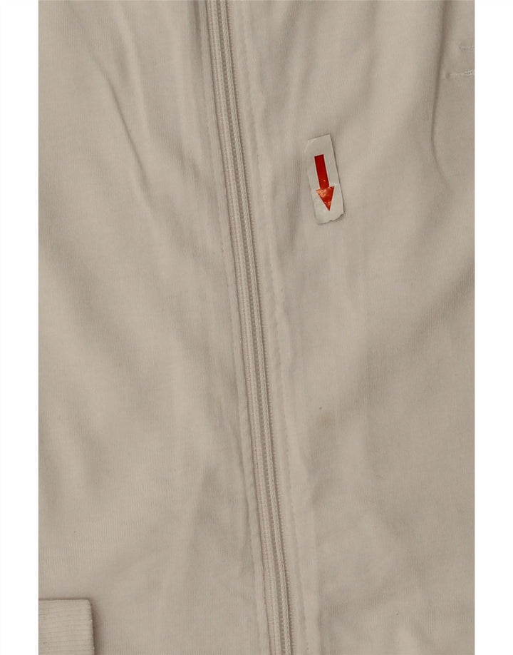 Lotto Womens Tracksuit Top Jacket UK 10 Pequeno Branco