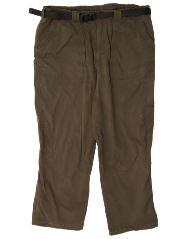 Rohan Calça cargo masculina regular grande W35 L27 poliamida cáqui