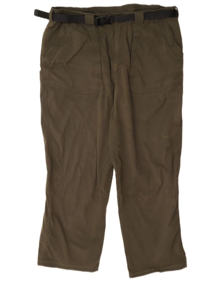 Rohan Calça cargo masculina regular grande W35 L27 poliamida cáqui