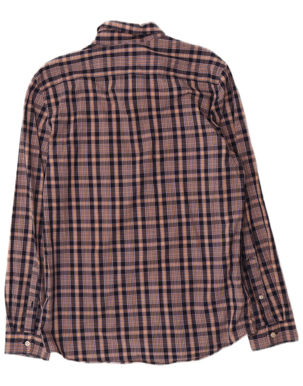 Camisa masculina Jack Wills Classic Fit algodão xadrez azul médio
