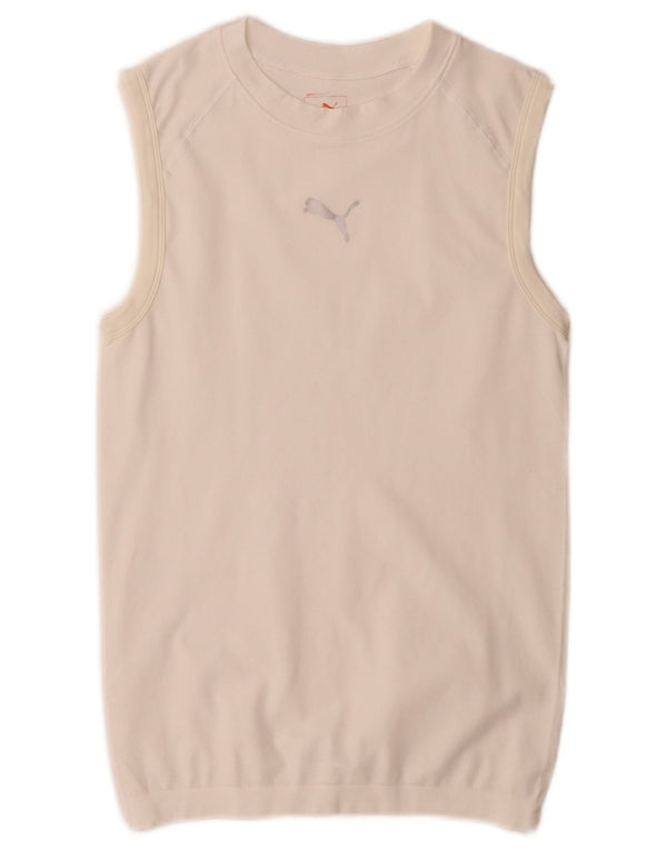 Colete feminino Puma UK 14 grande branco