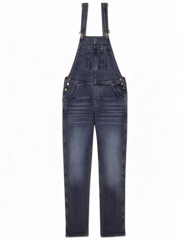 Fat Face Womens Lewes Dungarees Slim Jeans UK 10 Small W34 L27 Azul marinho