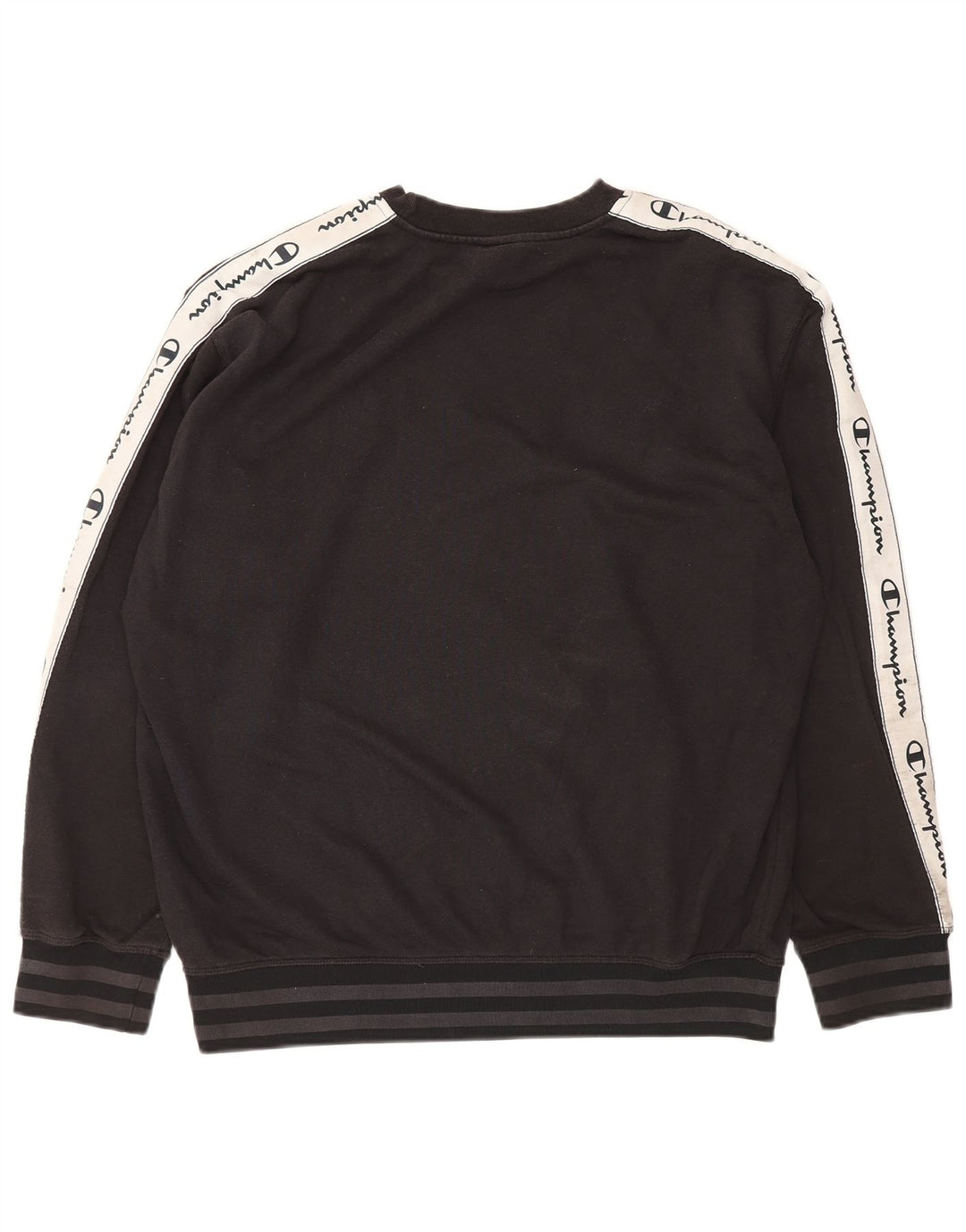 Champion moletom gráfico masculino jumper grande preto colorblock algodão