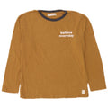 Zara Boys Graphic Top manga comprida 11-12 anos algodão marrom