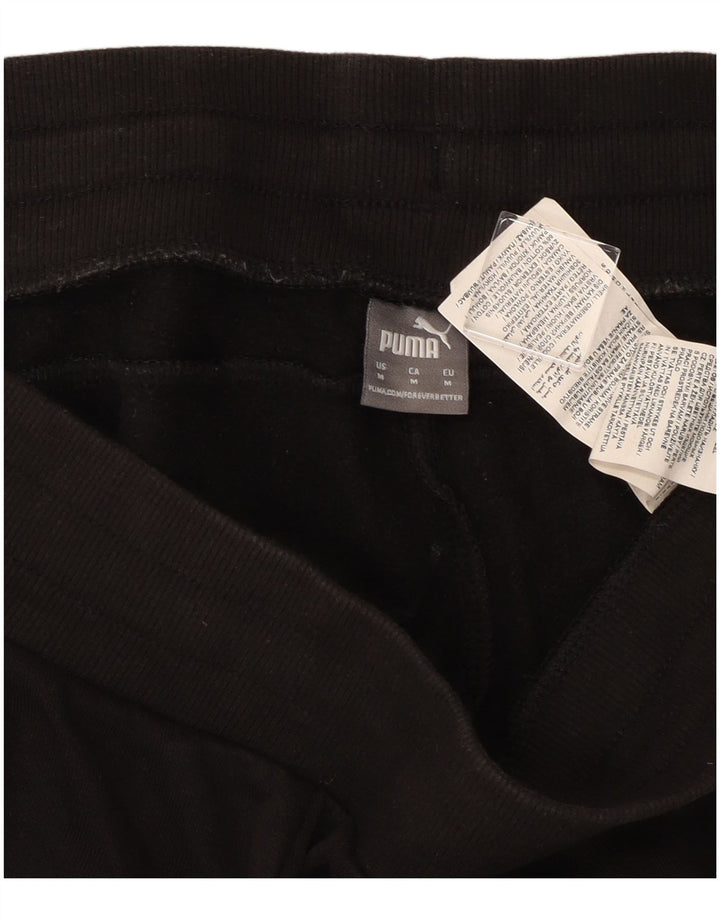 Calça de treino masculina Puma Joggers médio algodão preto