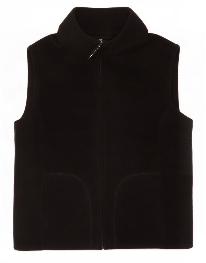 Marks & Spencer Womens Fleece Gilet UK 16 Grande Poliéster Preto