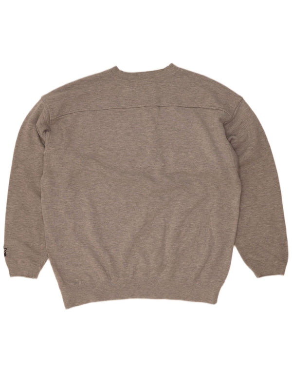 Starter Mens New Maxico State Graphic Moletom Jumper Grande Cinza Salpicado