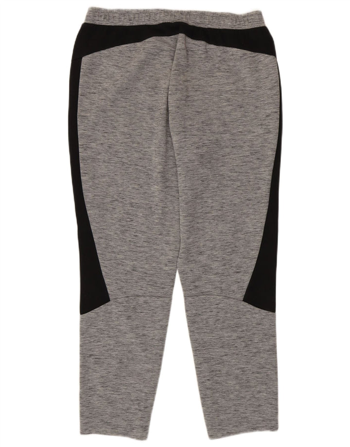 Calça de treino masculina Puma grande cinza colorblock algodão