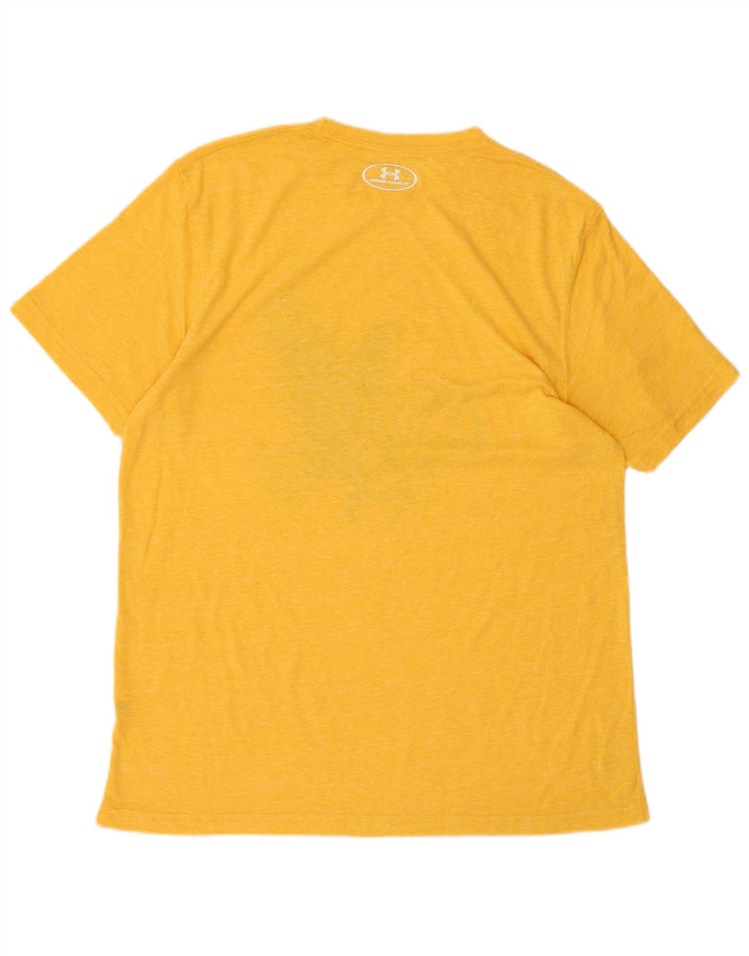 Camiseta masculina Under ARMOR Heat Gear Graphic Top Amarelo Médio