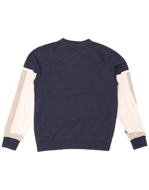 JACK & JONES moletom masculino jumper pequeno azul marinho algodão colorblock