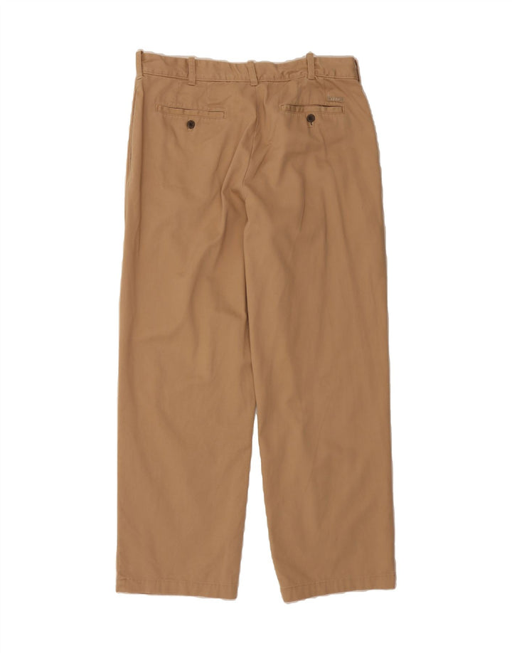 IZOD Mens Slim Fit Chino Trousers W34 L30 Beige Cotton Vintage Izod and Second-Hand Izod from Messina Hembry 
