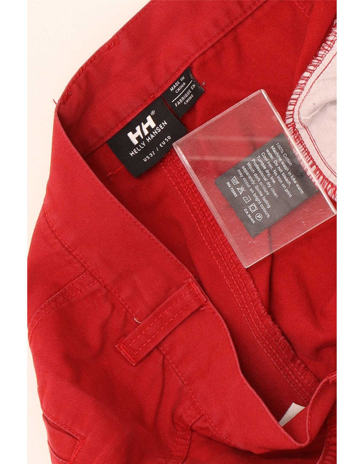 Helly Hansen Mens Chino Shorts EU 50 Grande W32 Algodão Vermelho