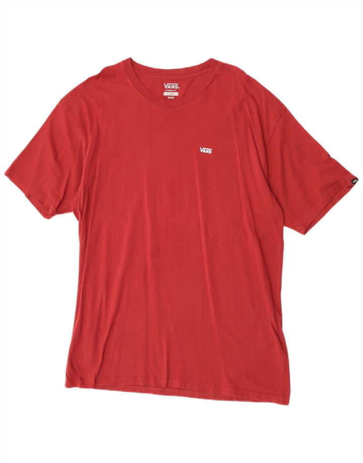 Camiseta Vans Masculina Classic Fit Top XL Algodão Vermelho