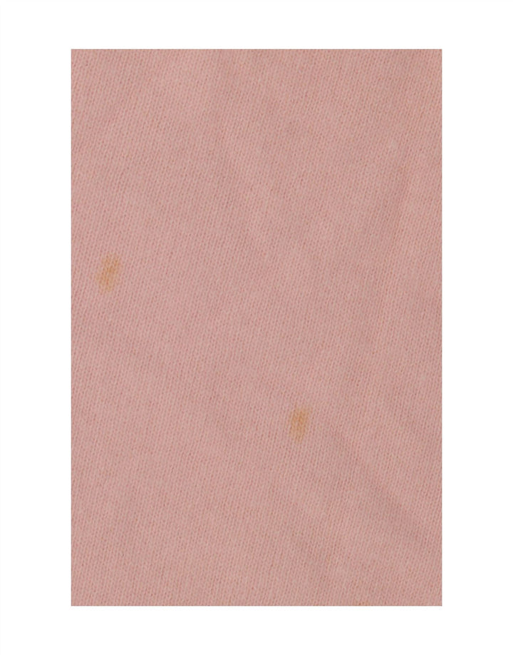 Saia midi de malha feminina vintage EU 38 médio W34 lã de cordeiro rosa