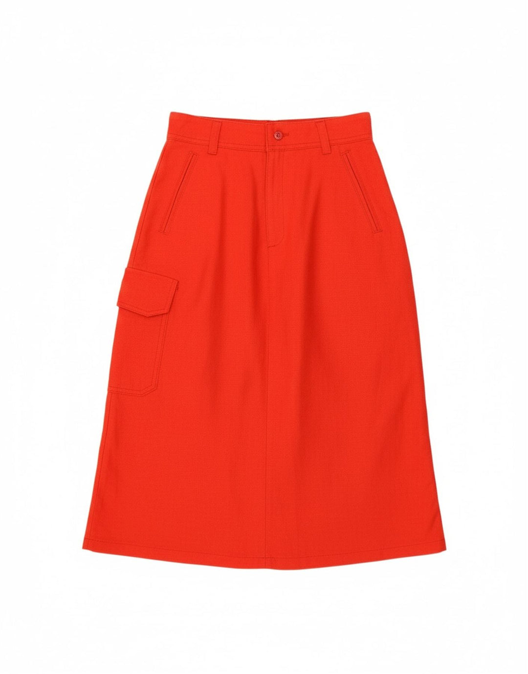 Saia cargo feminina VINTAGE W24 XS algodão vermelho