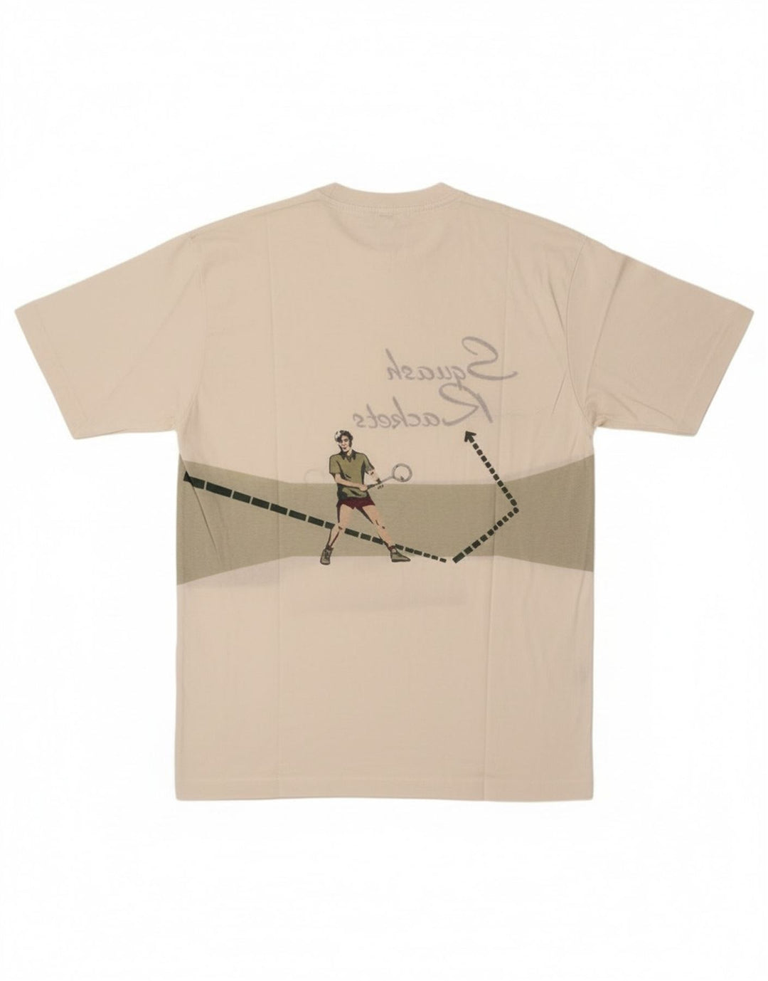 Camiseta masculina gráfica Cacharel Top grande branco