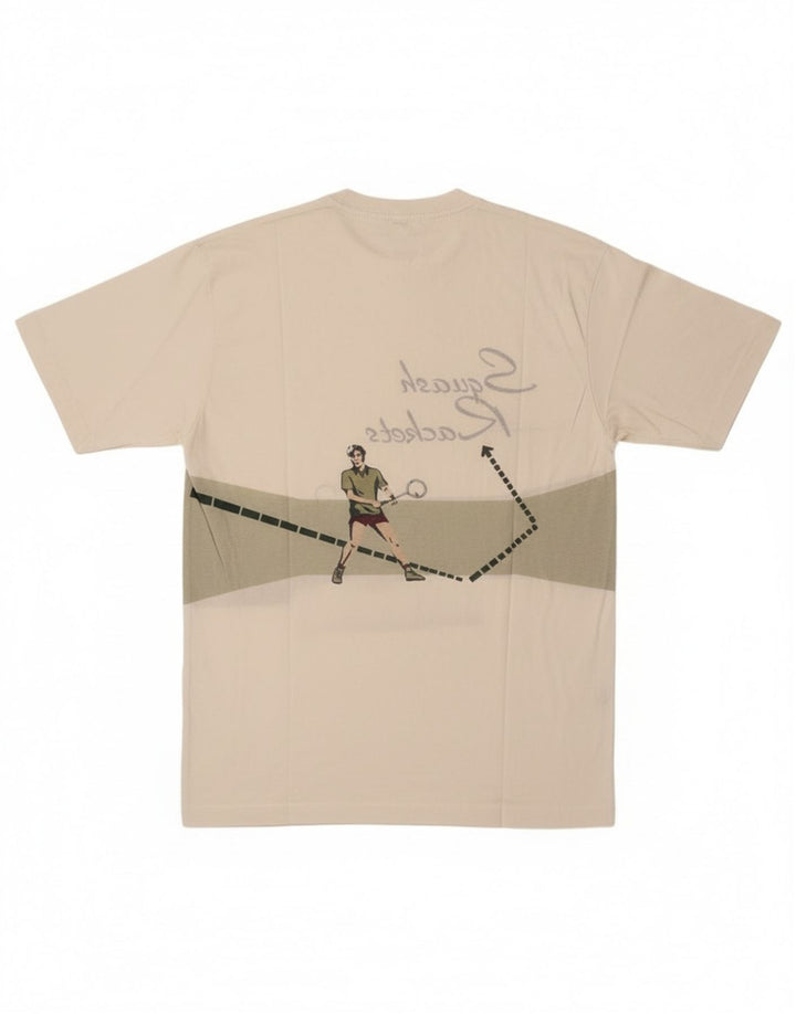 Camiseta masculina gráfica Cacharel Top grande branco