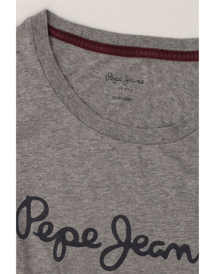 Camiseta feminina regular gráfica PEPE JEANS UK 18 XL cinza
