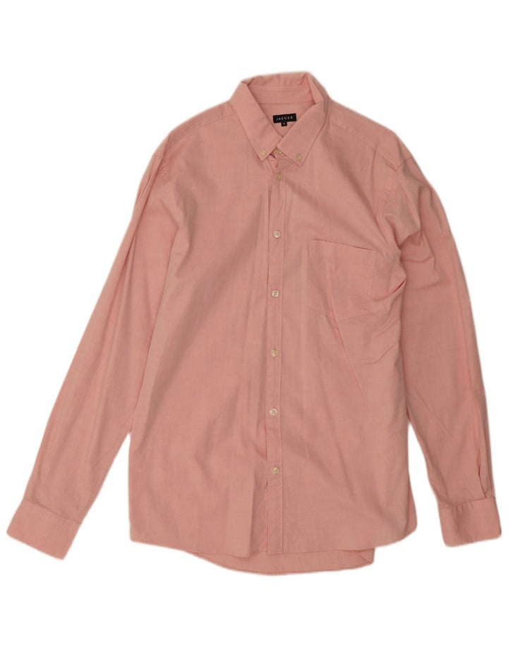 Camisa masculina Jaeger de algodão rosa médio