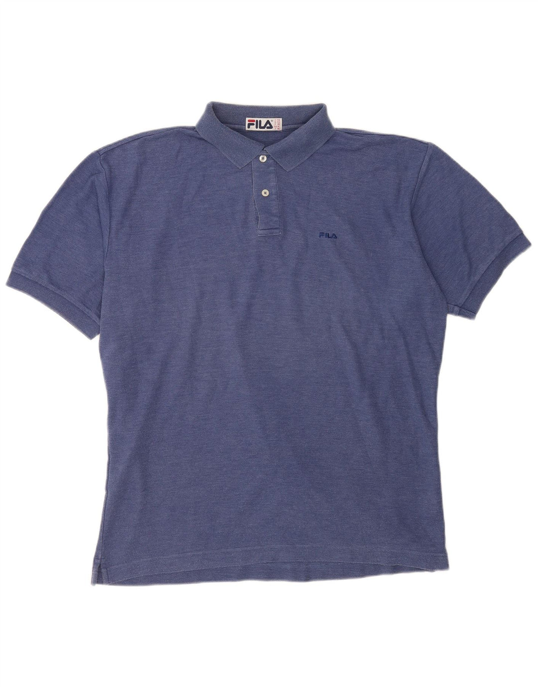Camisa polo masculina Fila IT 52 grande algodão azul