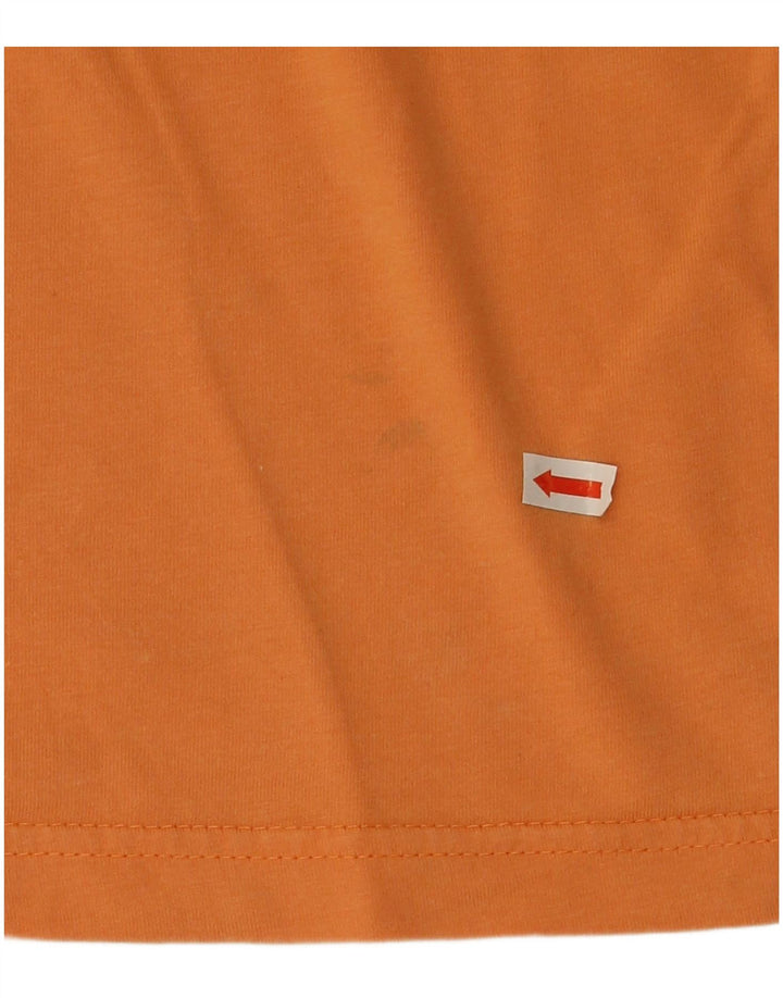 Camiseta masculina Izod Top grande algodão laranja